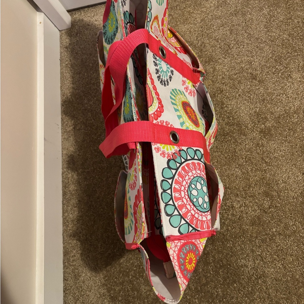 Colorful Patterned Thirty One Tote Bag - Picture 4 of 5